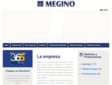 Tablet Screenshot of megino.com